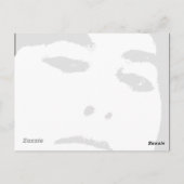 Gesicht Postkarte (Rückseite)