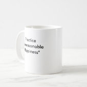 Gesicht, Praxis "unvernünftiges Glück " Kaffeetasse (Vorderseite Links)