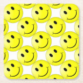 Gesicht Rechteckiger Pappuntersetzer (Vorderseite)