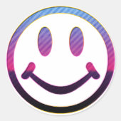 Gesicht Runder Aufkleber (Vorderseite)