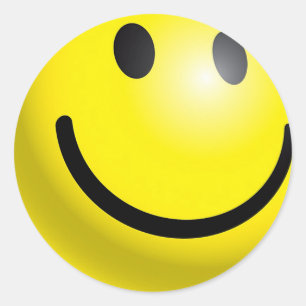 GESICHT RUNDER AUFKLEBER