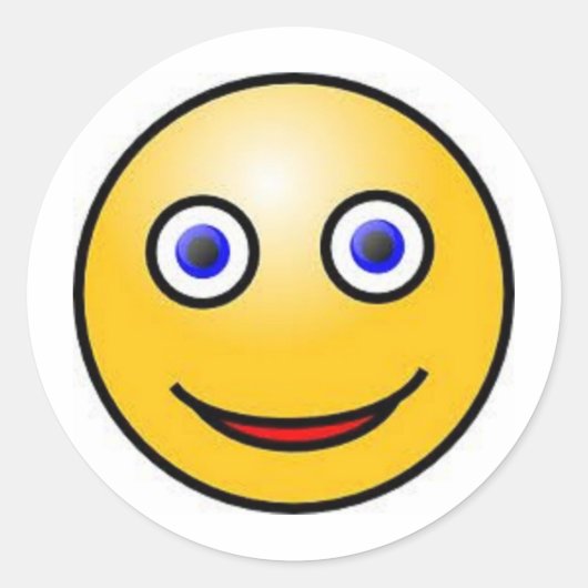 Gesicht Runder Aufkleber (Vorderseite)