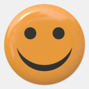 Gesicht Runder Aufkleber