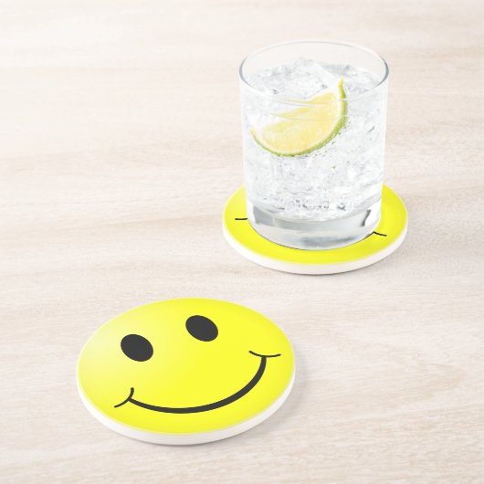 Gesicht Sandstein Untersetzer (Seite)