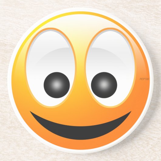 Gesicht Sandstein Untersetzer (Vorne)