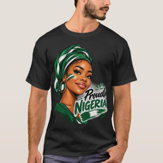 Gesicht spricht stolz Nigerianisch T-Shirt