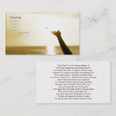 Gesicht von Gott-Luftfahrt Visitenkarte (Vorne/Hinten)