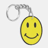 Gesicht Yin Yang Schlüsselkette Symbol-2-Sided Schlüsselanhänger (Vorderseite links)