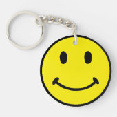 Gesicht Yin Yang Schlüsselkette Symbol-2-Sided Schlüsselanhänger (Vorderseite)