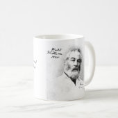 "Gesicht zum Sonnenschein" Whitman inspirierend Kaffeetasse (VorderseiteRechts)