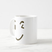 GesichtEmoticon lustige Emoji Tassen-Reihe Kaffeetasse (Vorderseite Links)