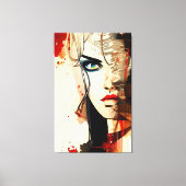 Gesichter - 002 leinwanddruck (Vorderseite)