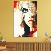 Gesichter - 002 leinwanddruck (Insitu (Wohnzimmer))