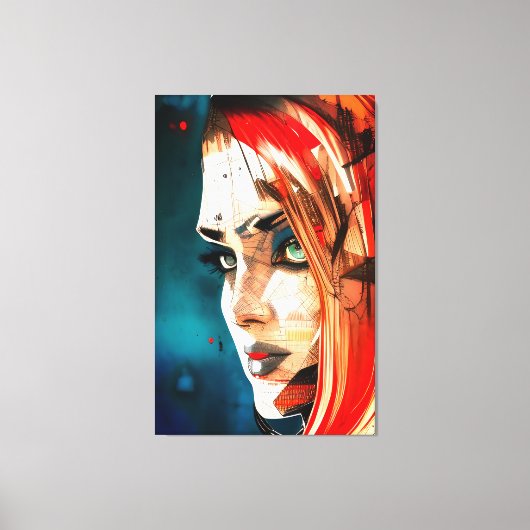 Gesichter - 003 leinwanddruck (Vorderseite)