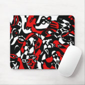 "Gesichter" Abstrakte Kunst Mousepad (Mit Mouse)