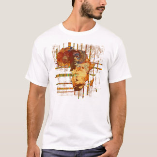 Gesichter afrikanischer ethnischer Stammes- Kunst T-Shirt