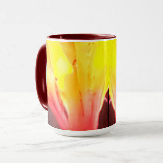 Gesichter auf einer Combo-Tasse Tasse