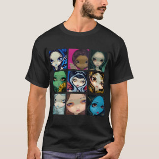 Gesichter der Fee gruppieren 1 gotisches T-Shirt