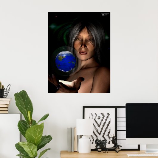 Gesichter der Göttin - Der Krone Poster (Heimbüro)