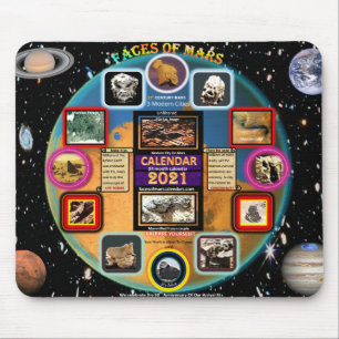 Gesichter der Mars Mousepad