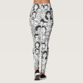 Gesichter der Menschen Leggings (Rückseite)