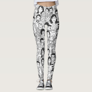 Gesichter der Menschen Leggings