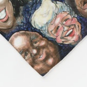 Gesichter der Menschheit Fleecedecke (Ecke)