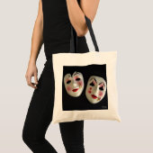 Gesichter der theatralischen Maske Tragetasche (Vorderseite (Produkt))