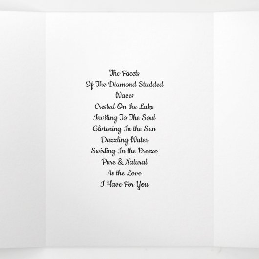 Gesichter der Tri-Falten-Liebe Dreifach Gefaltete Karte (Innenseite Mitte)