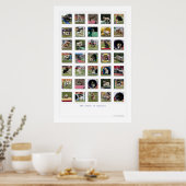 Gesichter des Agility - Cocker Spaniel Edition Poster (Küche)