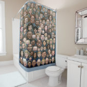 Gesichter des Duschvorhangs der Menschheit Duschvorhang (Beispiel)