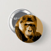 Gesichter des Gorillas Button (Vorne & Hinten)