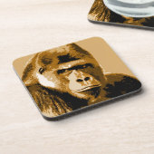 Gesichter des Gorillas Getränkeuntersetzer (Linke Seite)
