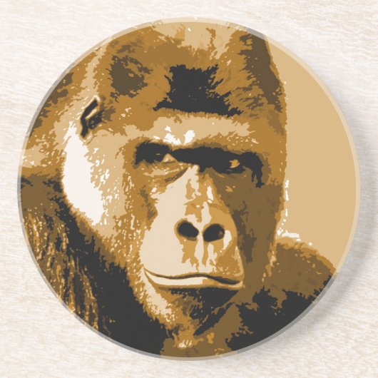 Gesichter des Gorillas Getränkeuntersetzer (Vorne)