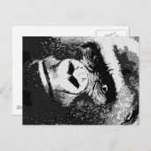 Gesichter des Gorillas Postkarte (Vorne/Hinten)