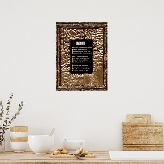 Gesichter des Sins Poster (Küche)