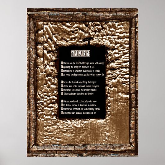 Gesichter des Sins Poster (Vorne)