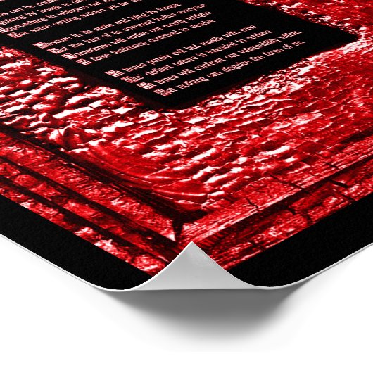 Gesichter des Sins Poster (Ecke)