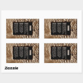 Gesichter des Sins Rechteckiger Aufkleber (Blatt)