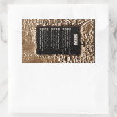 Gesichter des Sins Rechteckiger Aufkleber (Tasche)