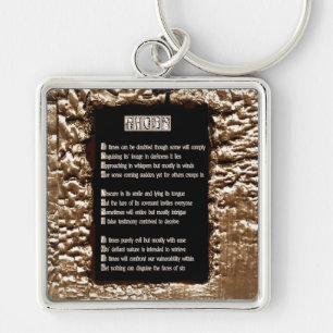 Gesichter des Sins Schlüsselanhänger