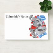 Gesichter des surrealen Puzzles nach den Hinweisen Post-it Klebezettel (Büro)