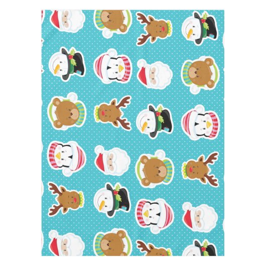 Gesichter des Weihnachtsliedes Tischdecke (Vorderseite)