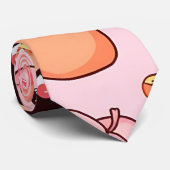 Gesichter des Whimsikalen Feinschmeckers Krawatte (Gerollt)