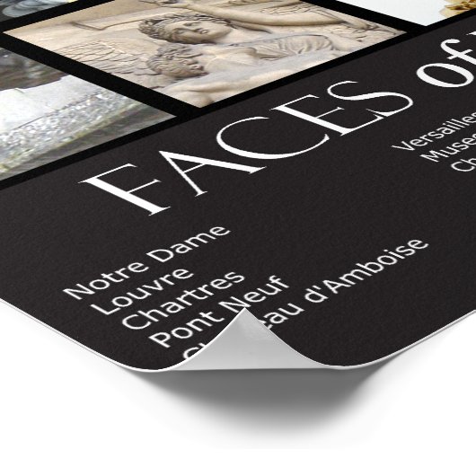 Gesichter Frankreichs Poster (Ecke)