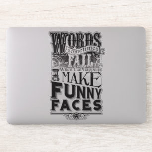 Gesichter herstellen aufkleber