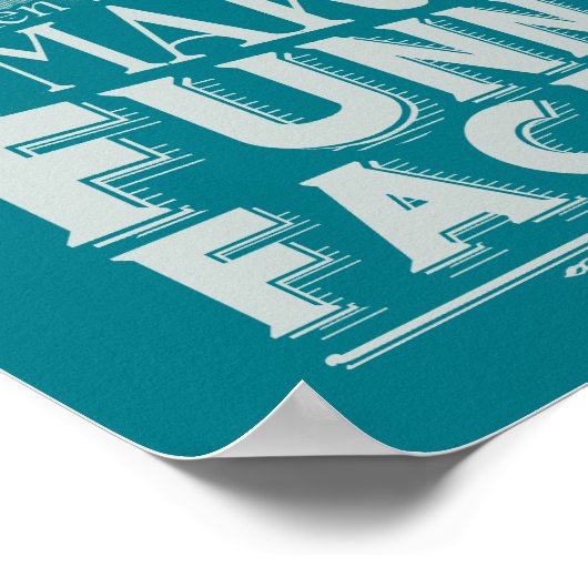 Gesichter herstellen poster (Ecke)