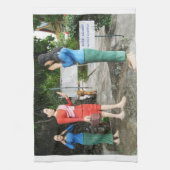 Gesichter hinter dem Rücken ziehen Handtuch (Vertikal)