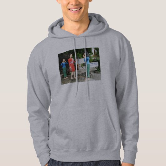 Gesichter hinter dem Rücken ziehen Hoodie (Vorderseite)