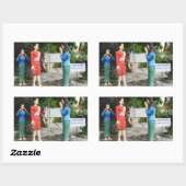 Gesichter hinter dem Rücken ziehen Rechteckiger Aufkleber (Blatt)